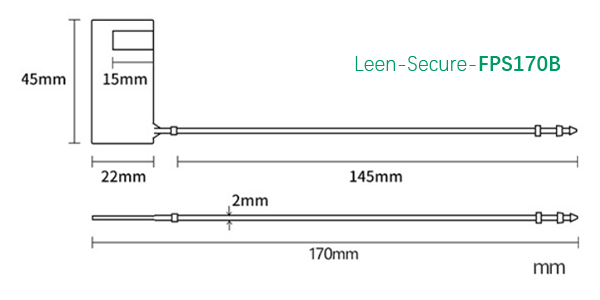 FPS170B-Plastic Seal Lock drawing