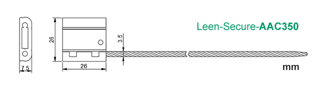 AAC350-Tamper Evident Security Seals Drawing