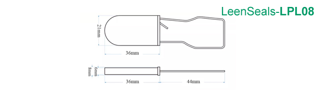 LPL08-Plastic Padlock Seal Drawing