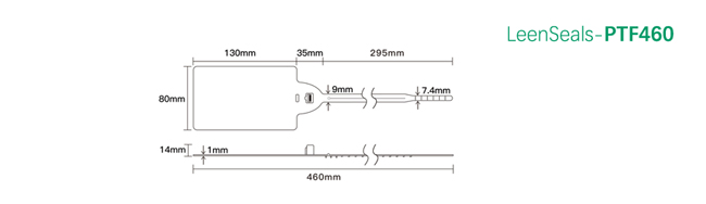 PTF460-Plastic Security Seals Drawing