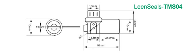 TMS04-Electric Meter Security Seals Drawing